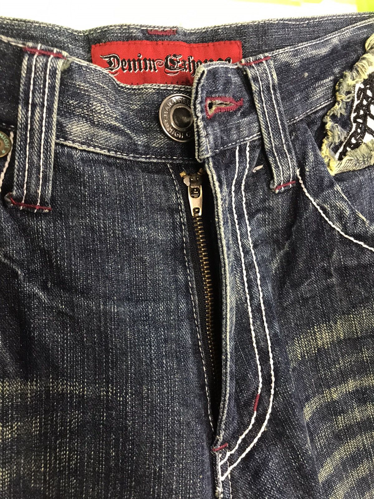 Japanese Brand × Vintage Vtg Denim Erchange Wings Logo Distressed Design Size US 32 / EU 48 - 9 Thumbnail