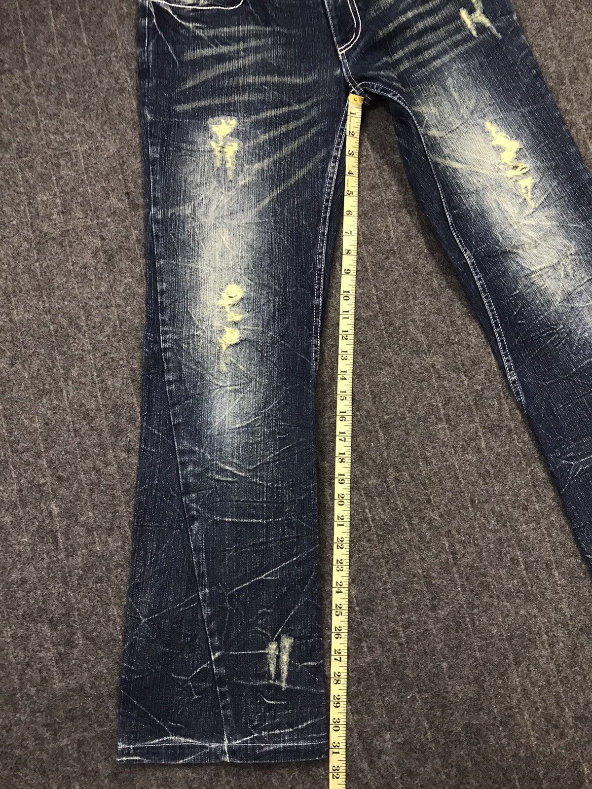 Japanese Brand × Vintage Vtg Denim Erchange Wings Logo Distressed Design Size US 32 / EU 48 - 23 Thumbnail