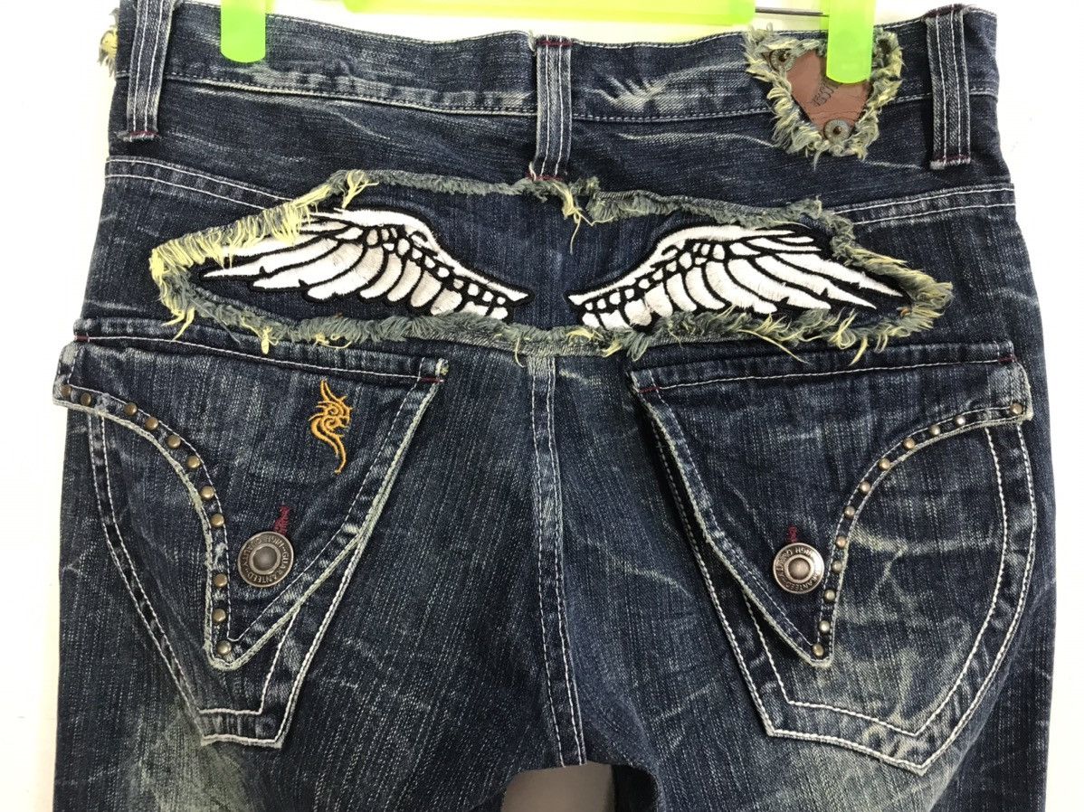 Japanese Brand × Vintage Vtg Denim Erchange Wings Logo Distressed Design Size US 32 / EU 48 - 11 Thumbnail