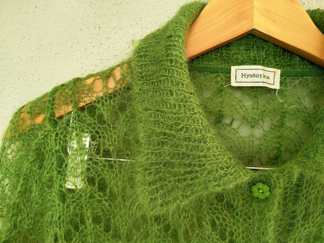 Hysteric Glamour ❎ Hysteric Glamour Mohair Mesh Button Cardigan Size S / US 4 / IT 40 - 4 Thumbnail