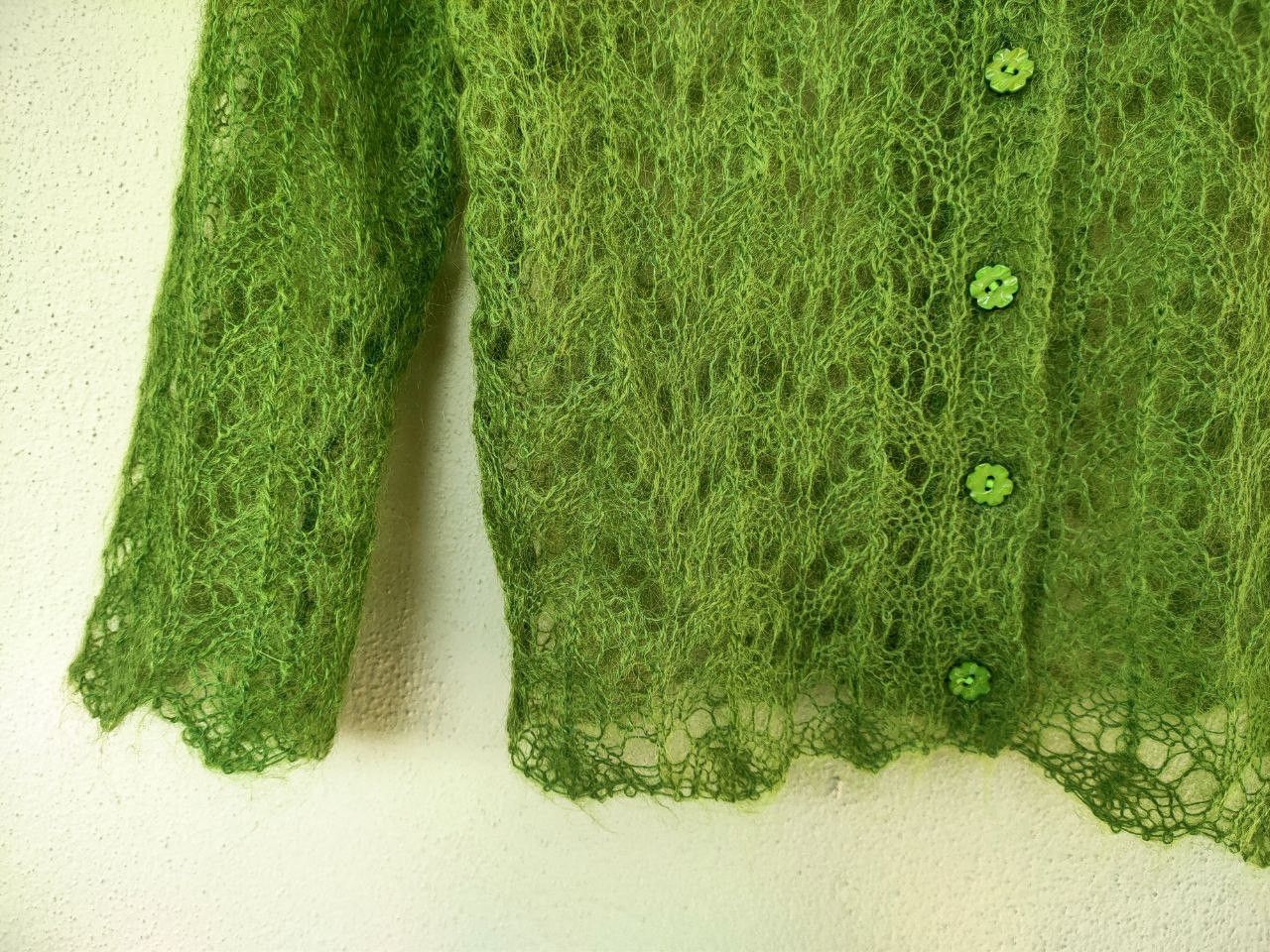 Hysteric Glamour ❎ Hysteric Glamour Mohair Mesh Button Cardigan Size S / US 4 / IT 40 - 5 Thumbnail