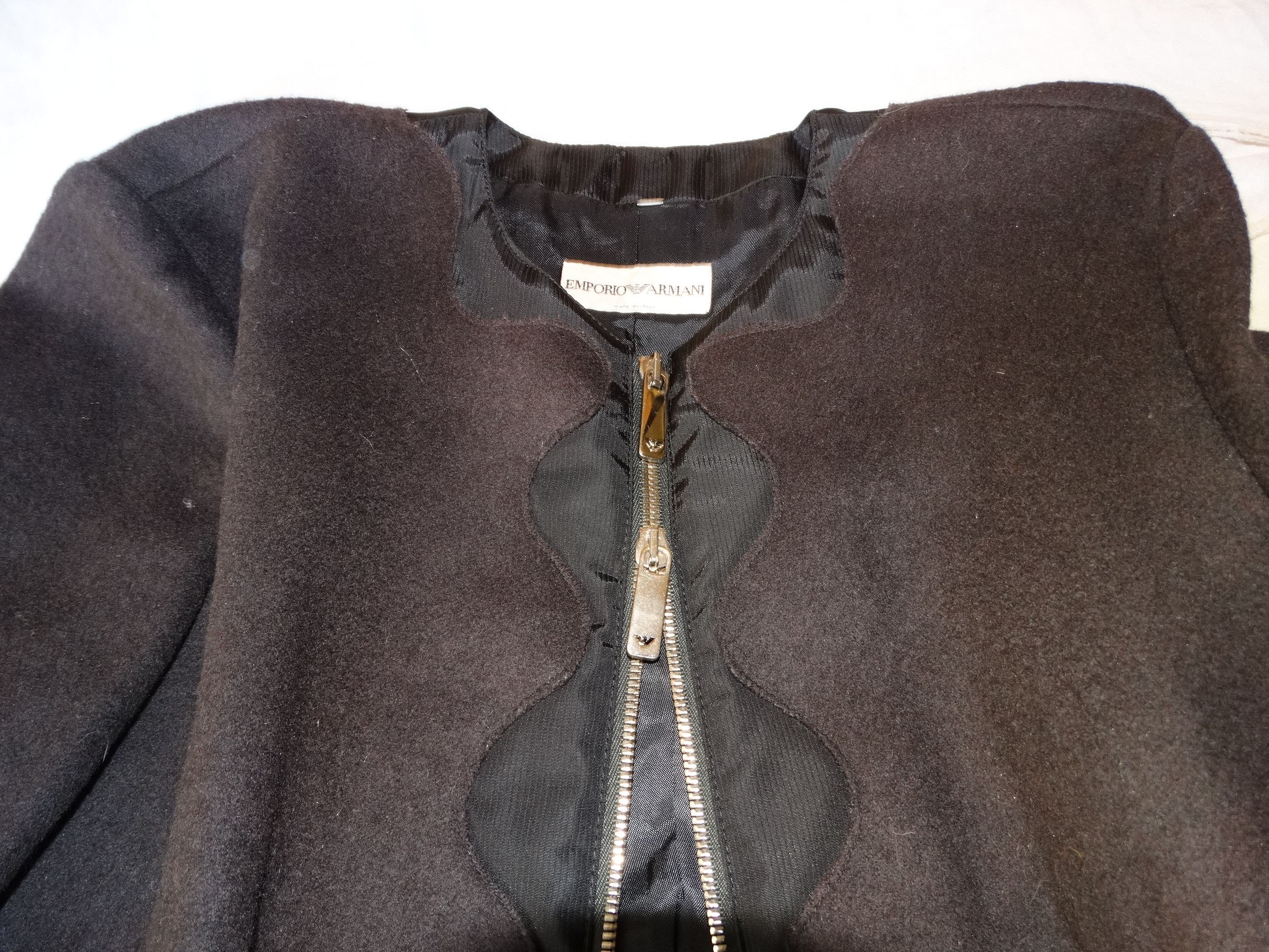 Emporio Armani × Giorgio Armani I30 Emporio armani jacket brown wool nylon made italy M Size M / US 6-8 / IT 42-44 - 3 Thumbnail