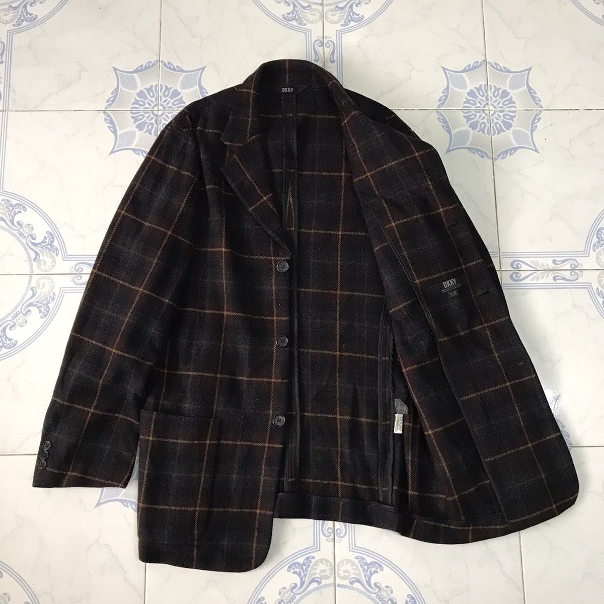 DKNY × MR & MRS ITALY Checkered DKNY Italian Fabric Jacket Made in Hungary Size US M / EU 48-50 / 2 - 11 Thumbnail