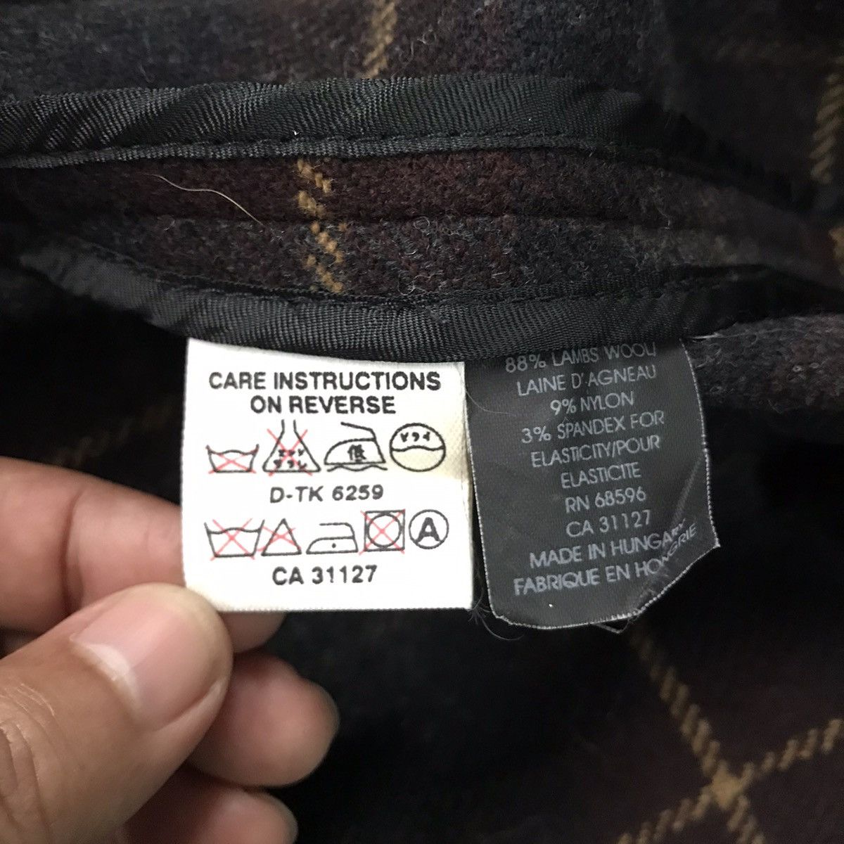 DKNY × MR & MRS ITALY Checkered DKNY Italian Fabric Jacket Made in Hungary Size US M / EU 48-50 / 2 - 18 Thumbnail