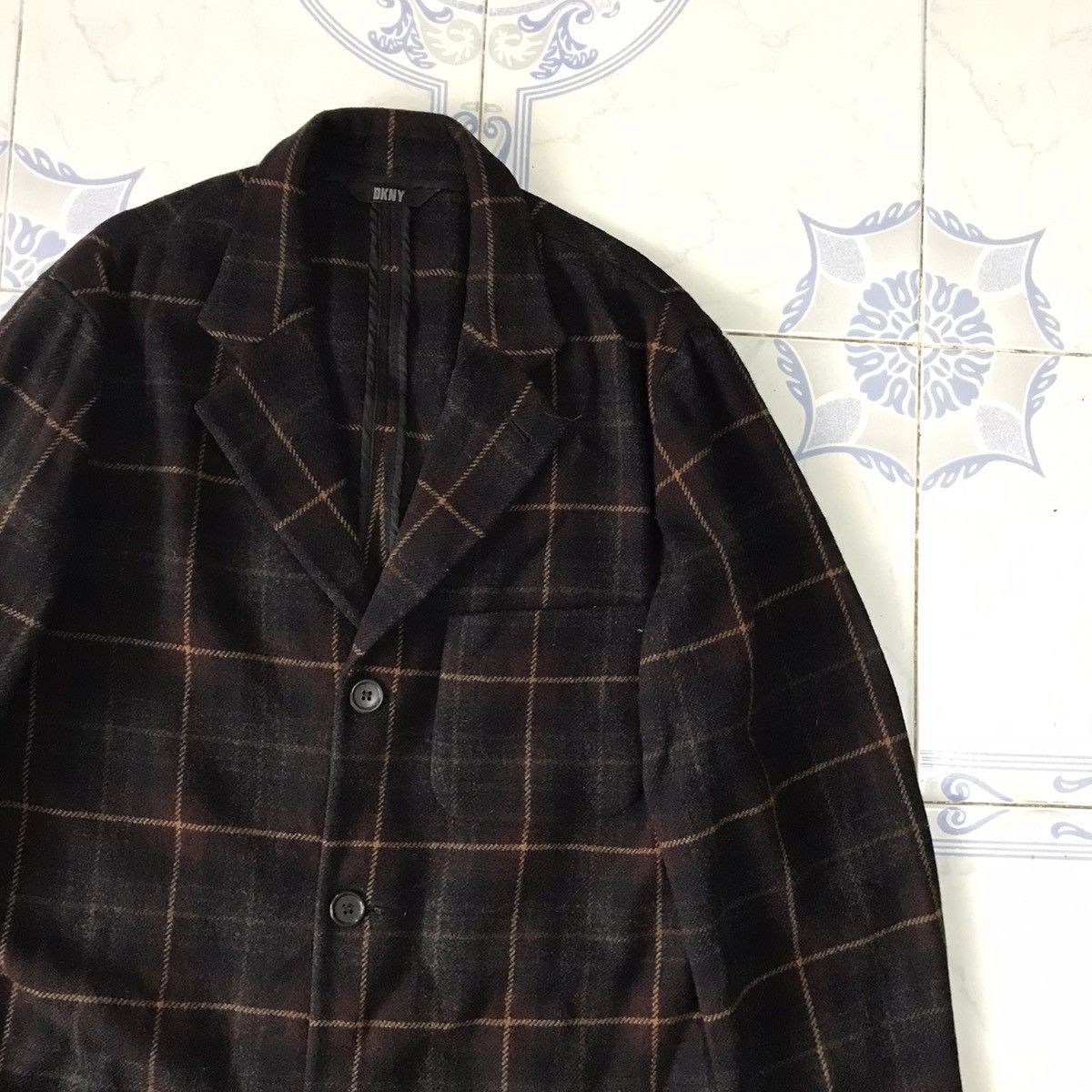 DKNY × MR & MRS ITALY Checkered DKNY Italian Fabric Jacket Made in Hungary Size US M / EU 48-50 / 2 - 5 Thumbnail