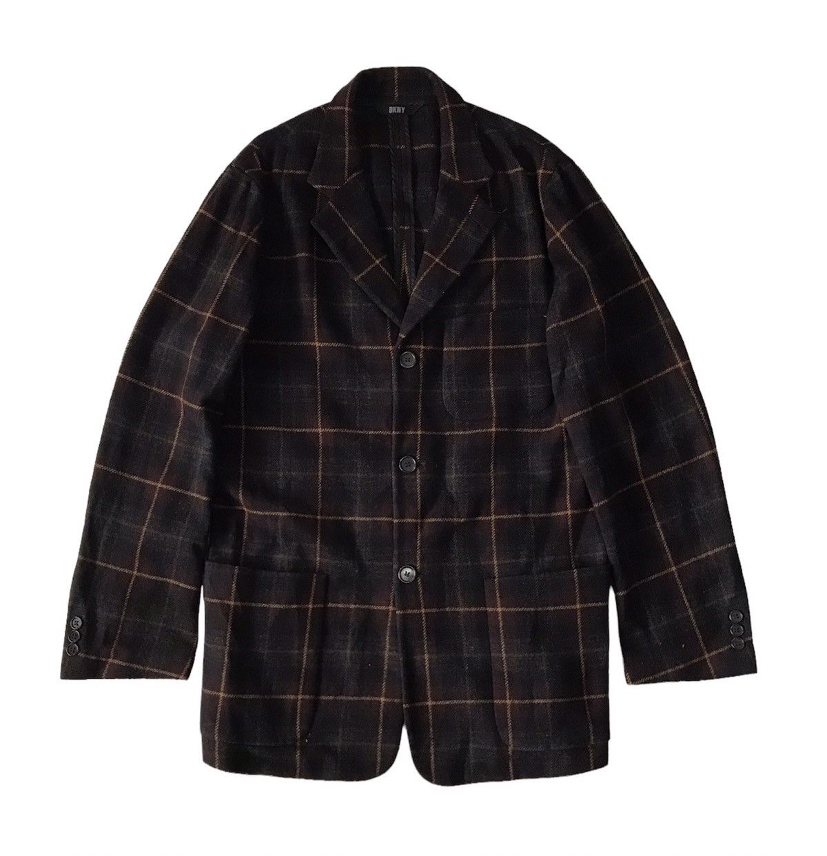 DKNY × MR & MRS ITALY Checkered DKNY Italian Fabric Jacket Made in Hungary Size US M / EU 48-50 / 2 - 1 Thumbnail