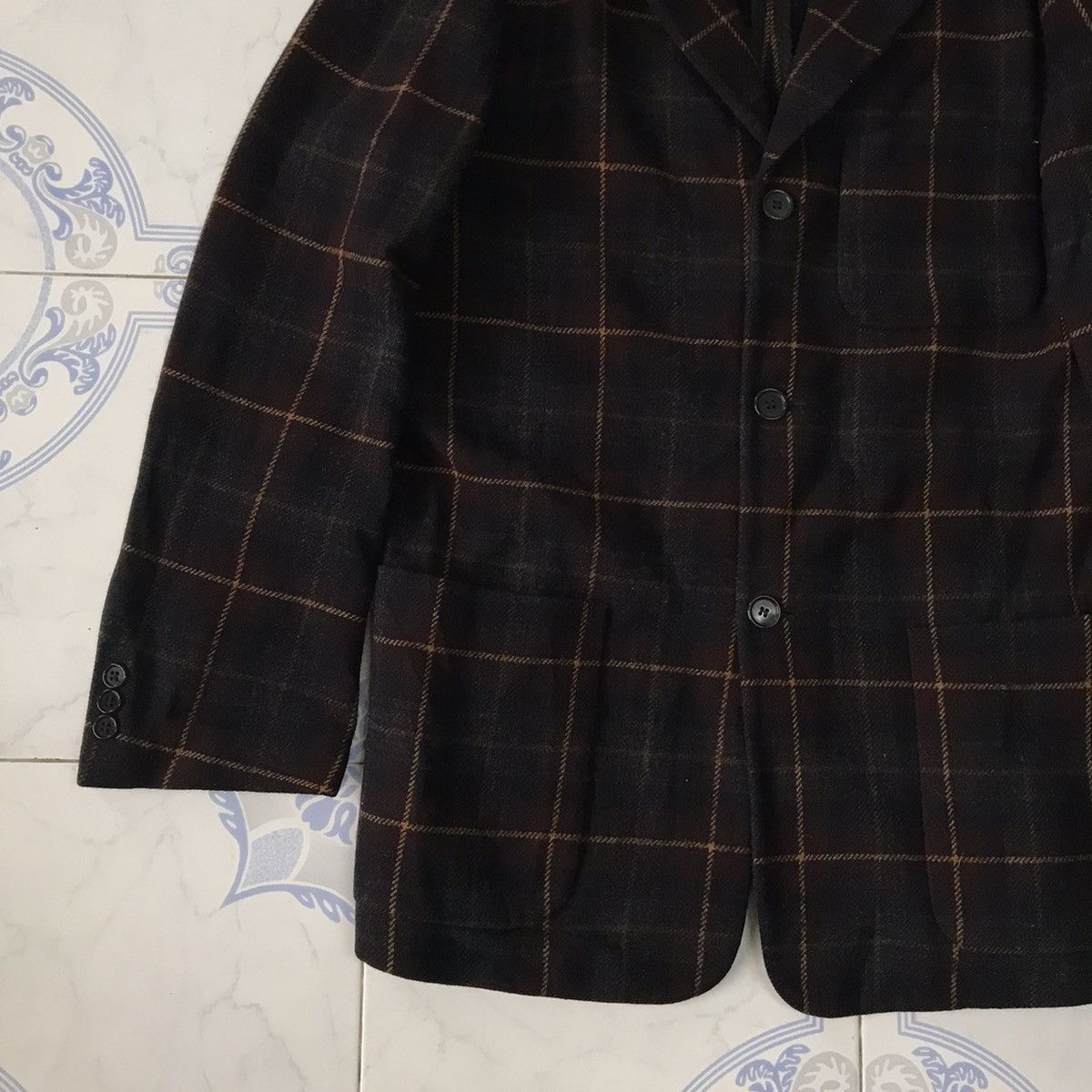 DKNY × MR & MRS ITALY Checkered DKNY Italian Fabric Jacket Made in Hungary Size US M / EU 48-50 / 2 - 3 Thumbnail