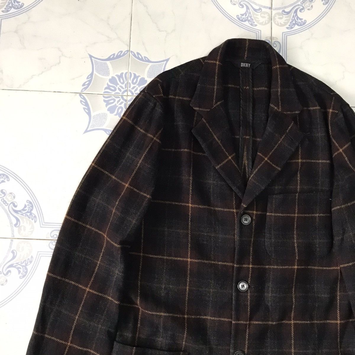DKNY × MR & MRS ITALY Checkered DKNY Italian Fabric Jacket Made in Hungary Size US M / EU 48-50 / 2 - 6 Thumbnail