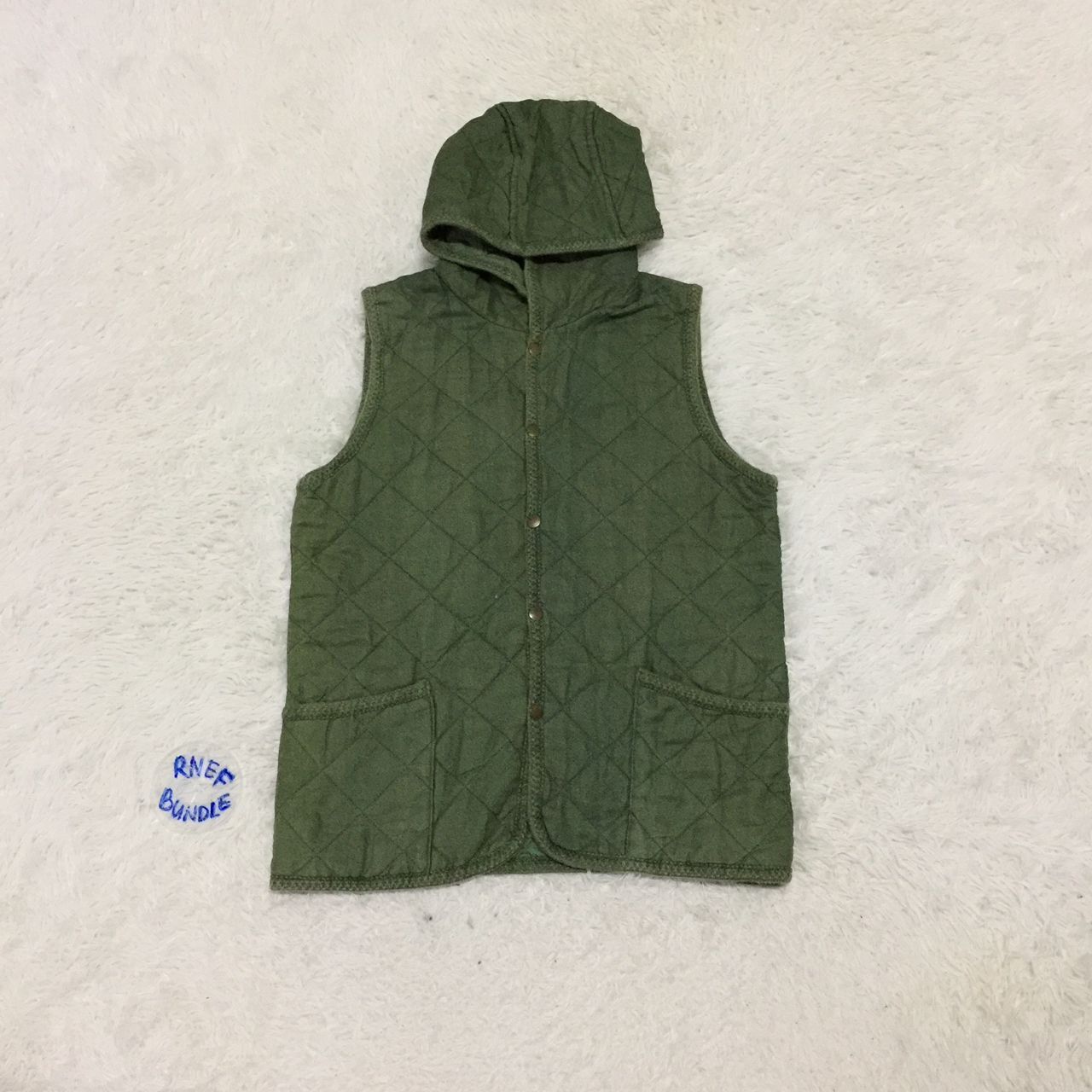 image of Global Work Vintage Hoodie Vest, Men's (Size Small)