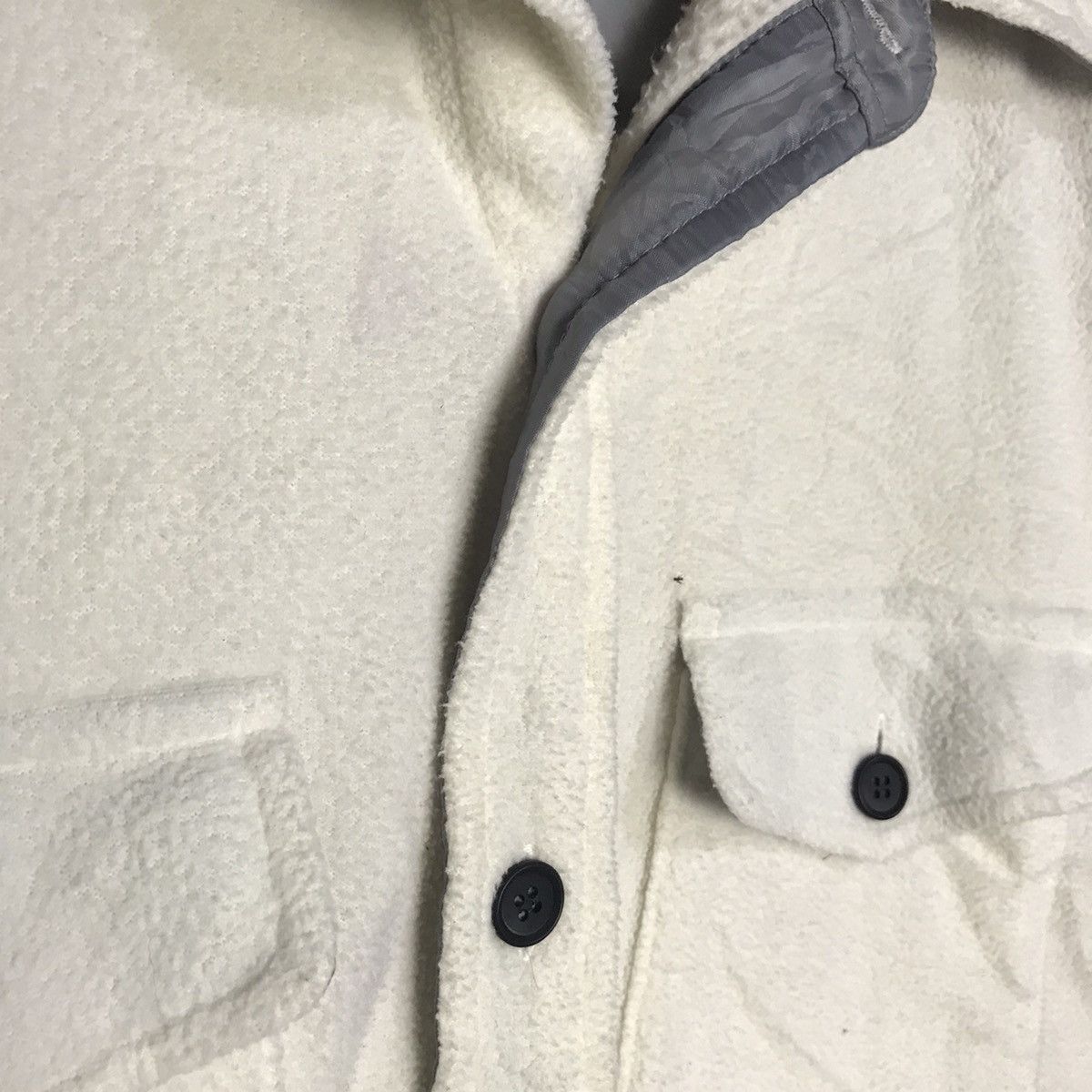 Jun men toweling button jacket nylon lining