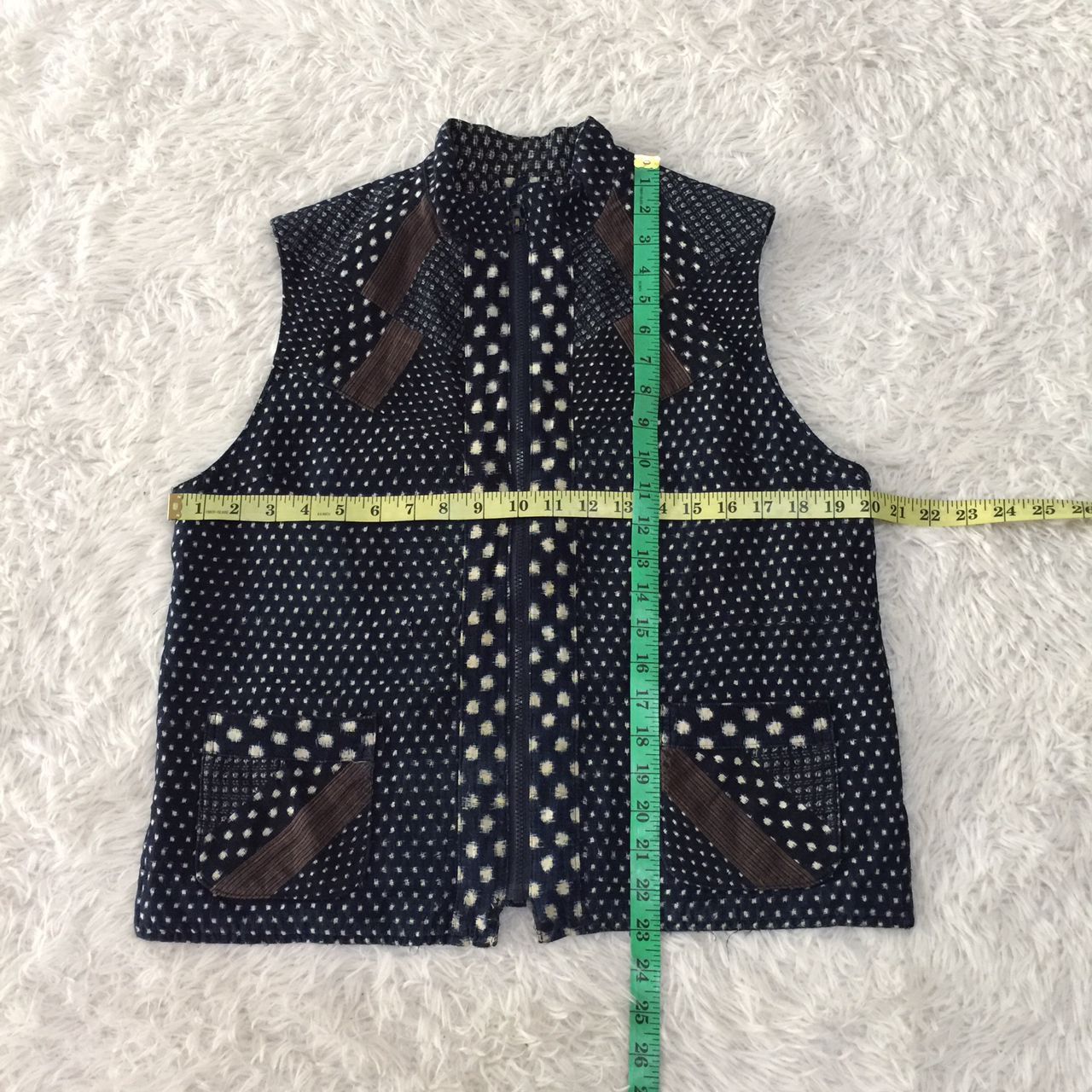 Japanese Brand Japanese styles sashiko boro noragi design patchwork vest Size US S / EU 44-46 / 1 - 3 Thumbnail