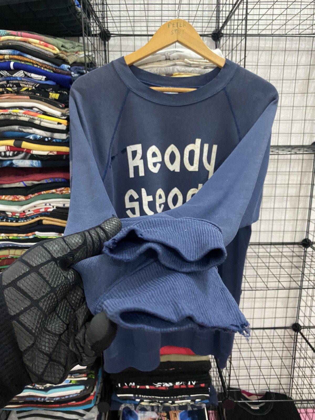 Hanes × Vintage VINTAGE HANES “Ready Stready Go” Sweatshirt Size US L / EU 52-54 / 3 - 4 Thumbnail