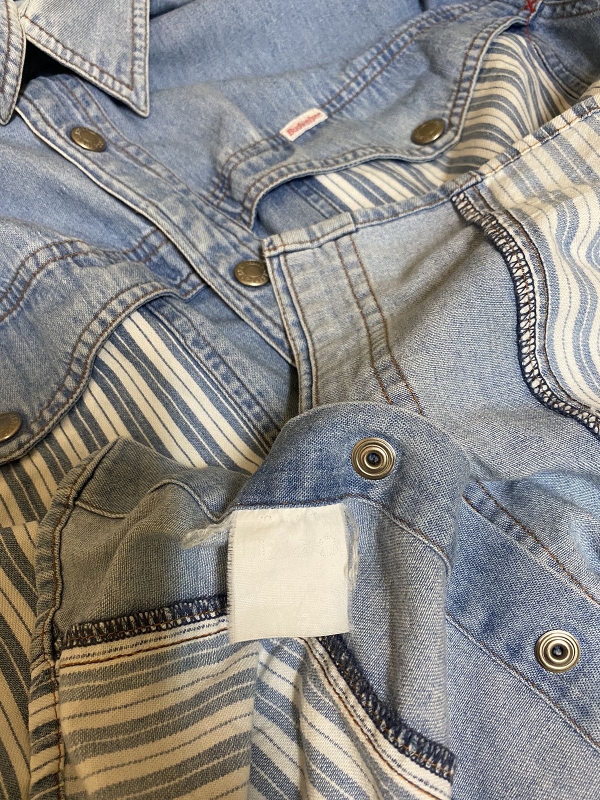 Budweiser × Vintage Vintage Budweiser Denime Jacket Size US L / EU 52-54 / 3 - 8 Thumbnail