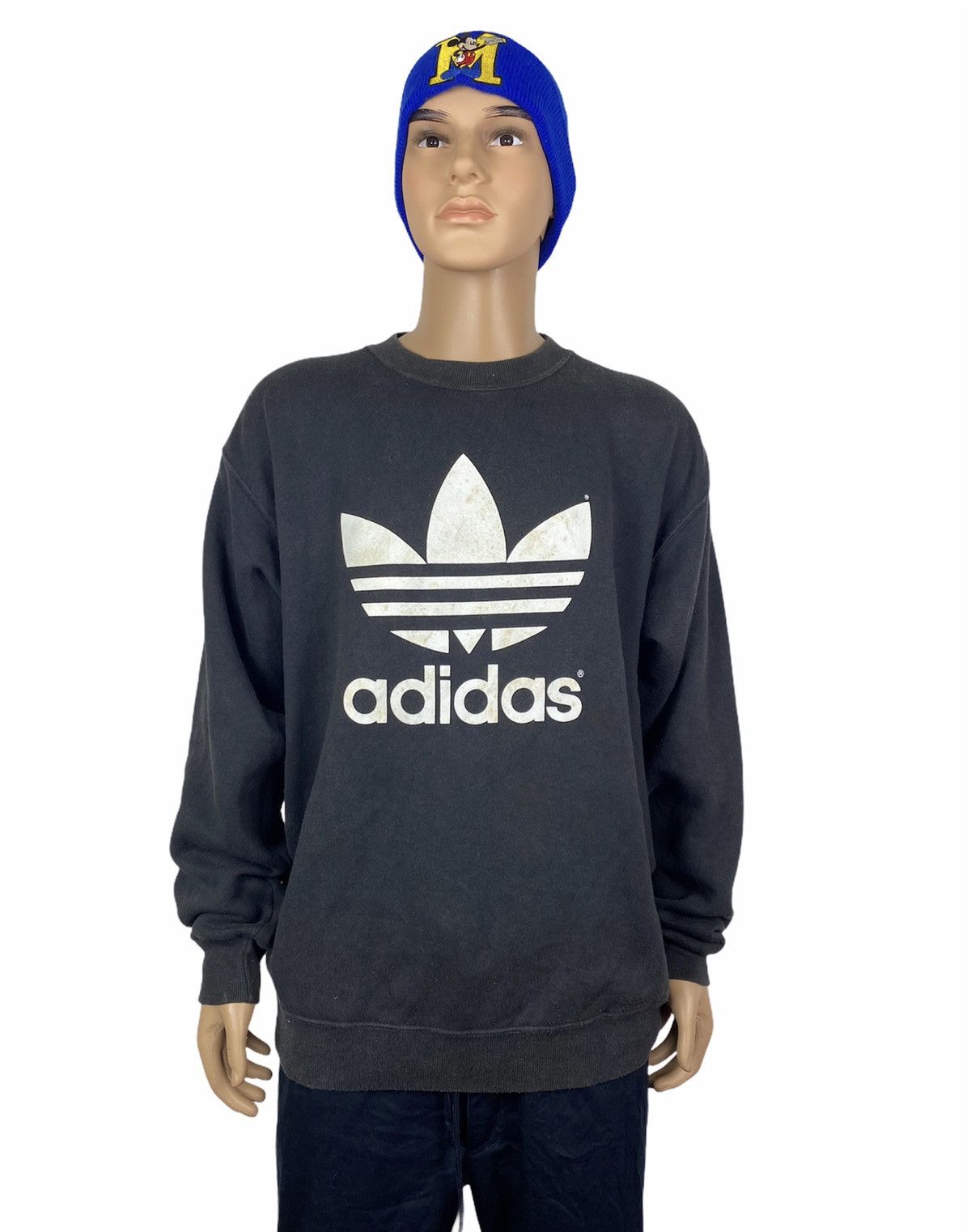 Adidas × Vintage 🔥Vintage Adidas Big Logo Sweatshirt- XL Size Size US XL / EU 56 / 4 - 1 Thumbnail