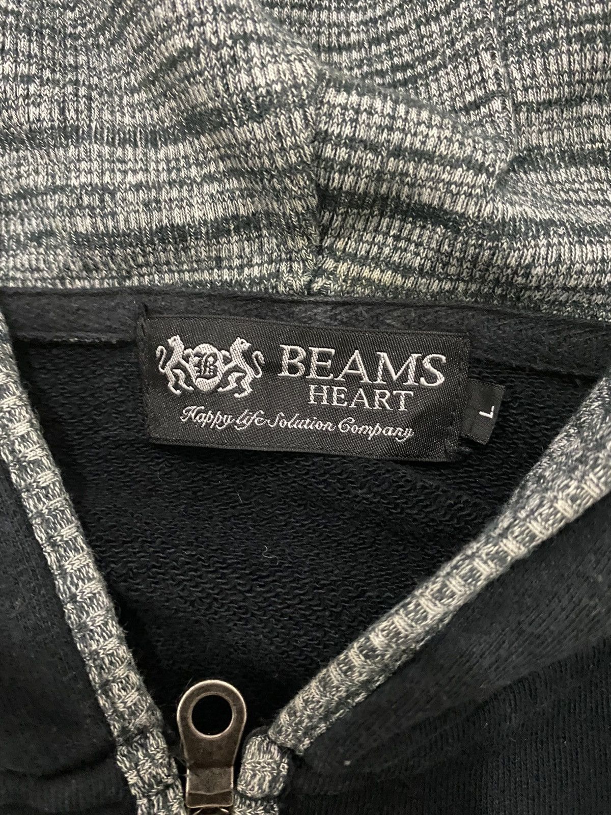 Beams Plus Distressed Skeleton Beams Hearts Zipper Hoodie Size US L / EU 52-54 / 3 - 8 Thumbnail