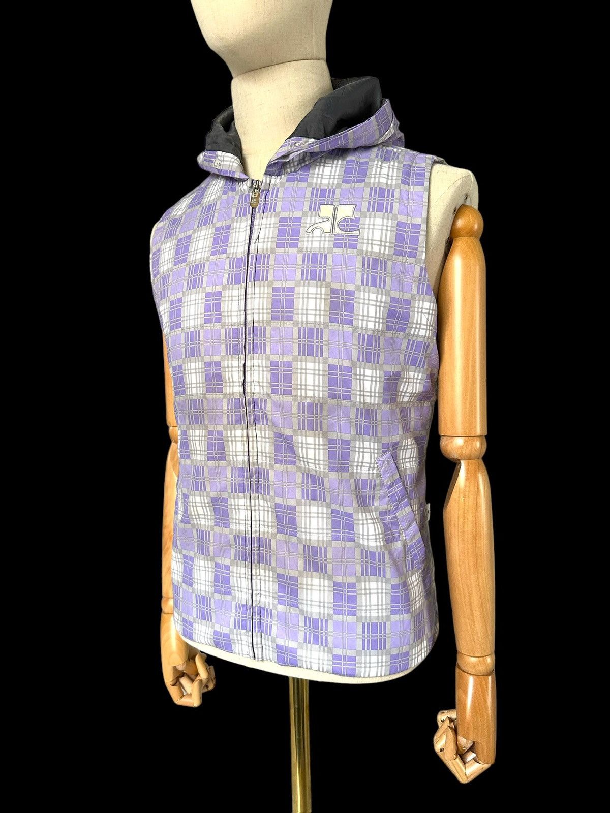 Andre Courreges A/W2012 Courreges Sleeveless light jacket Size US M / EU 48-50 / 2 - 4 Thumbnail