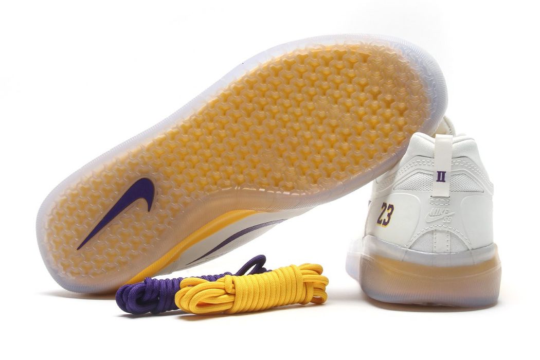 Nike SB Nyjah Free 2 shoe nba Los Angeles Lakers collaboration