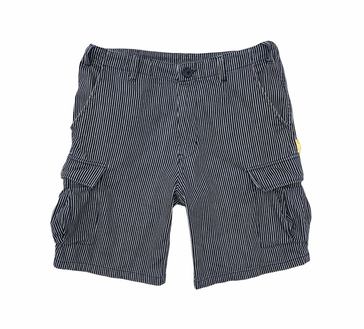 image of Swagger Men’S Denim Stripe Cargo Short Pants, Men's (Size 32)