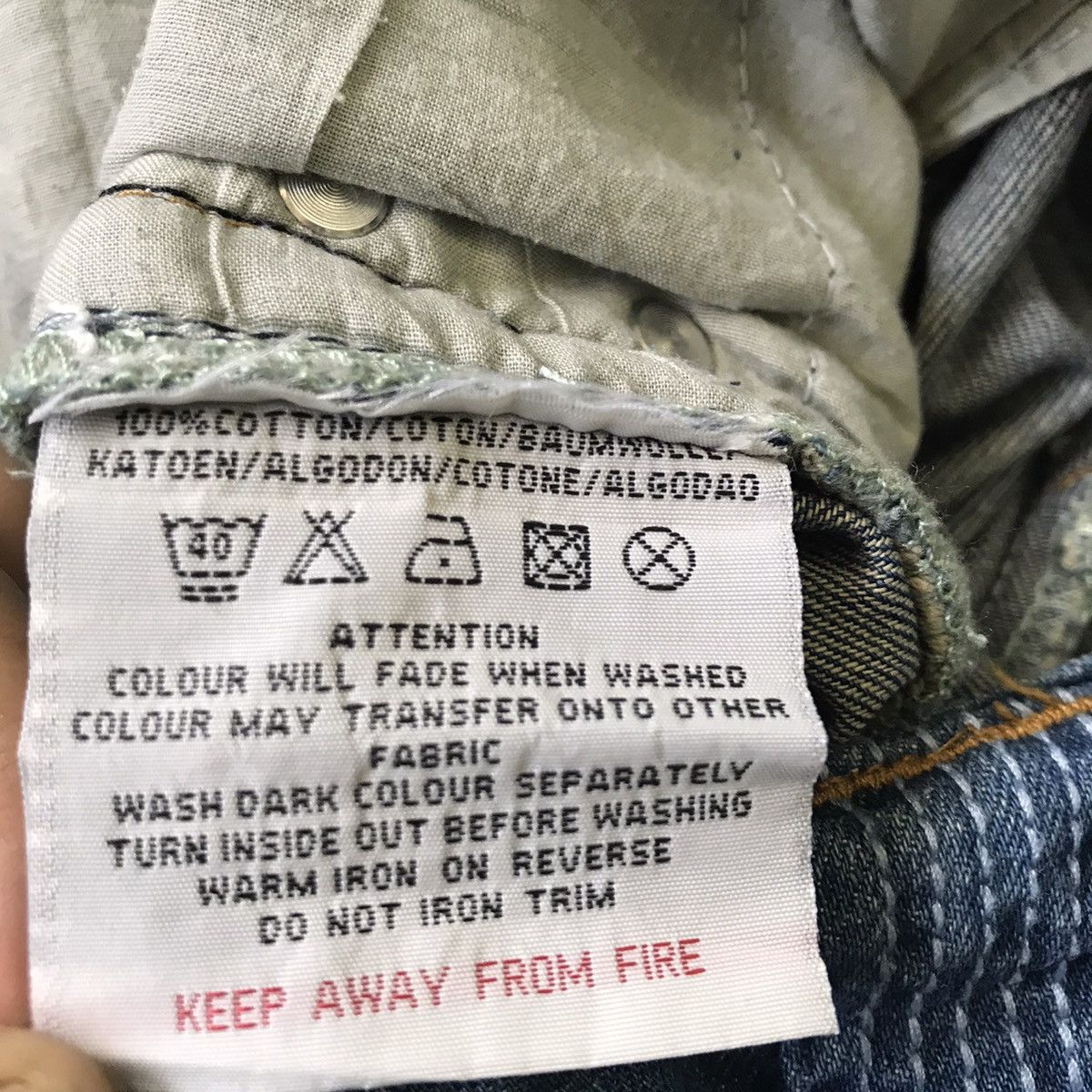Japanese Brand Slouch denim pant Size US 30 / EU 46 - 22 Thumbnail