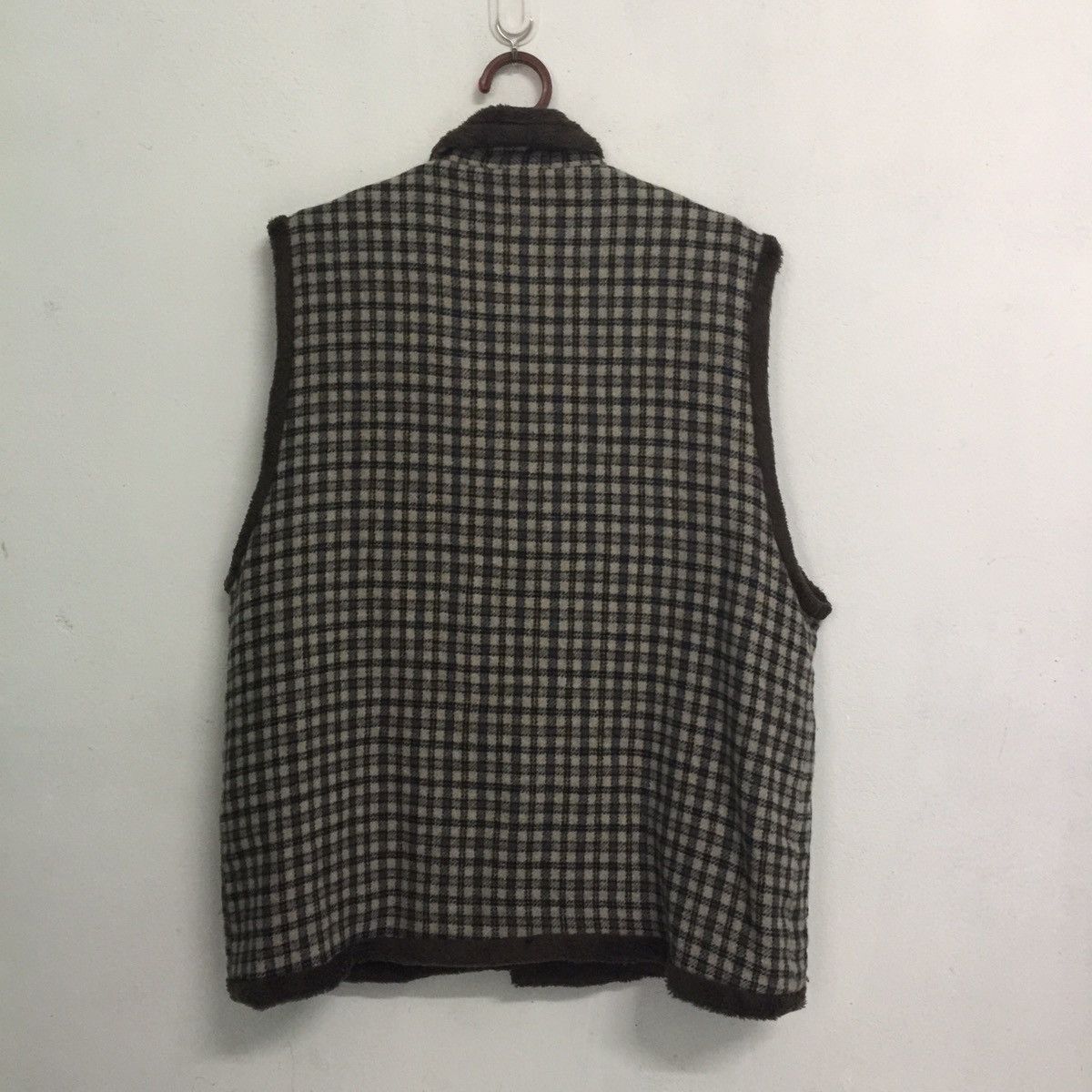 Japanese Brand Rare nova checked vest fleece inside Size US M / EU 48-50 / 2 - 6 Thumbnail