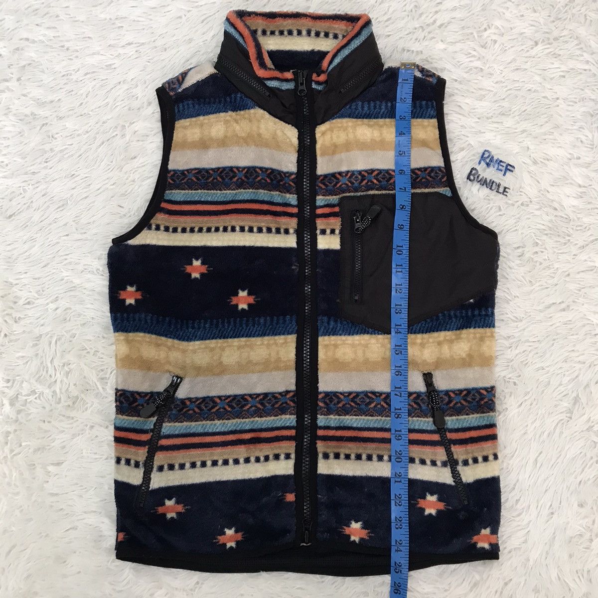 Japanese Brand Multicolor Nice Design Fleece Vest Rare Size US M / EU 48-50 / 2 - 6 Thumbnail