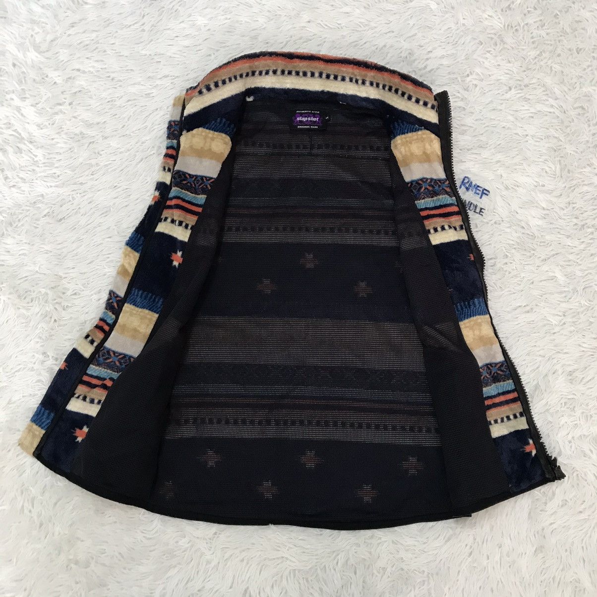 Japanese Brand Multicolor Nice Design Fleece Vest Rare Size US M / EU 48-50 / 2 - 7 Thumbnail