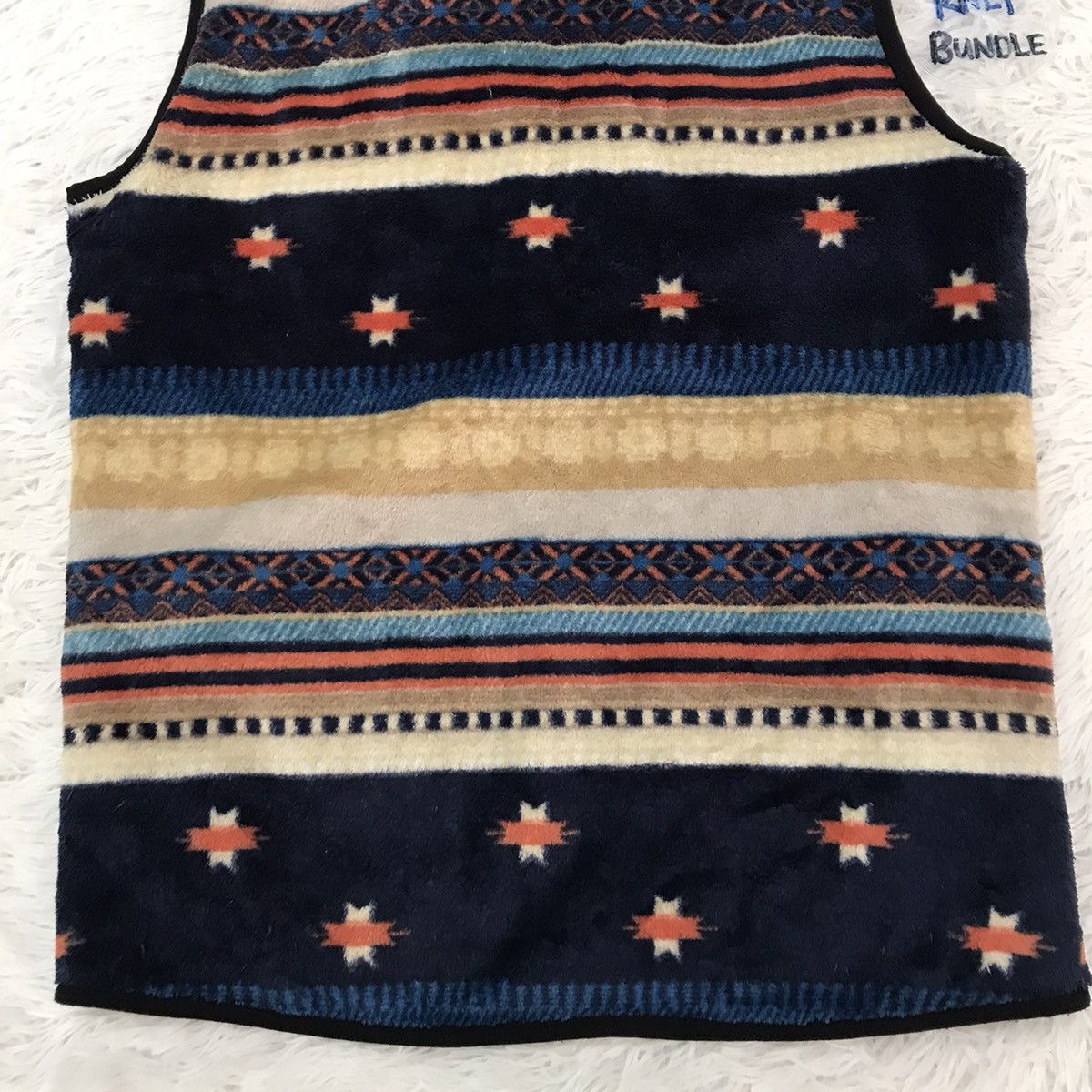Japanese Brand Multicolor Nice Design Fleece Vest Rare Size US M / EU 48-50 / 2 - 14 Thumbnail