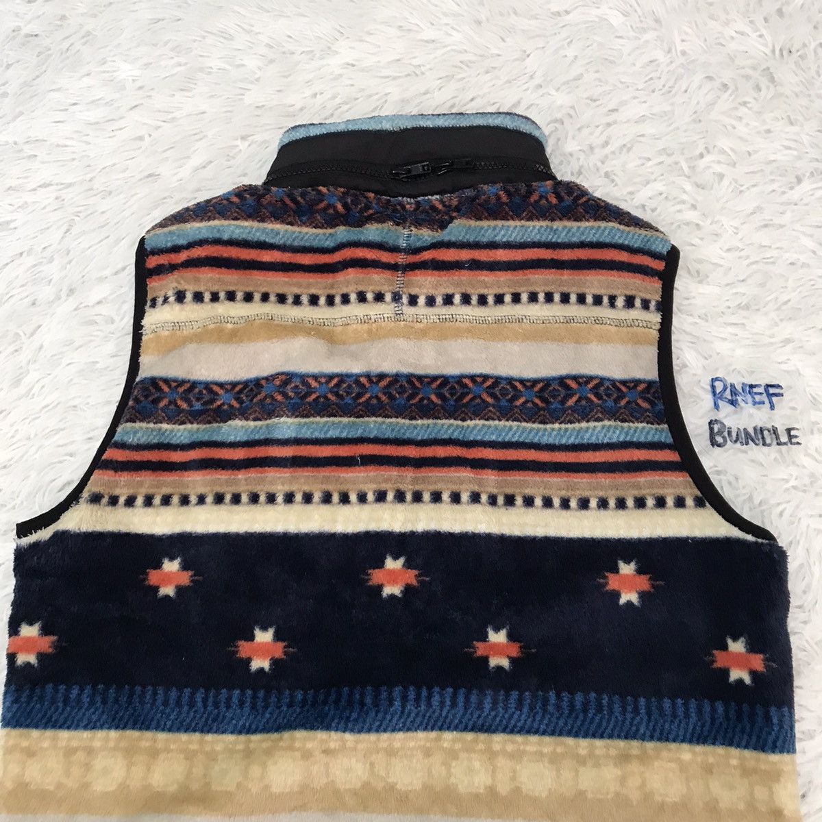 Japanese Brand Multicolor Nice Design Fleece Vest Rare Size US M / EU 48-50 / 2 - 13 Thumbnail