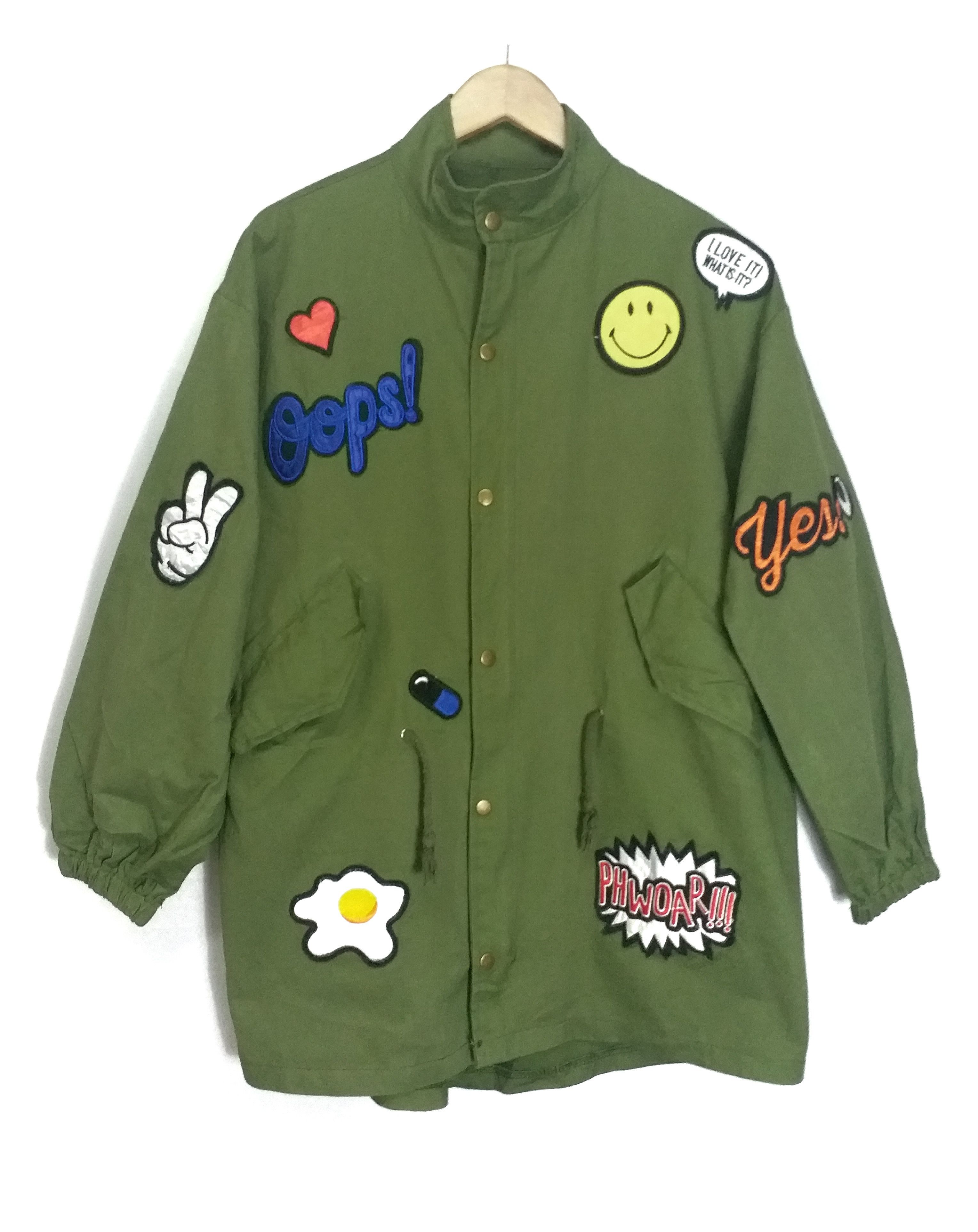 Other ⚠️OFFER Now-DELETE ANYTIME🔥Green Parka Patchwork Smiley Size US L / EU 52-54 / 3 - 1 Thumbnail