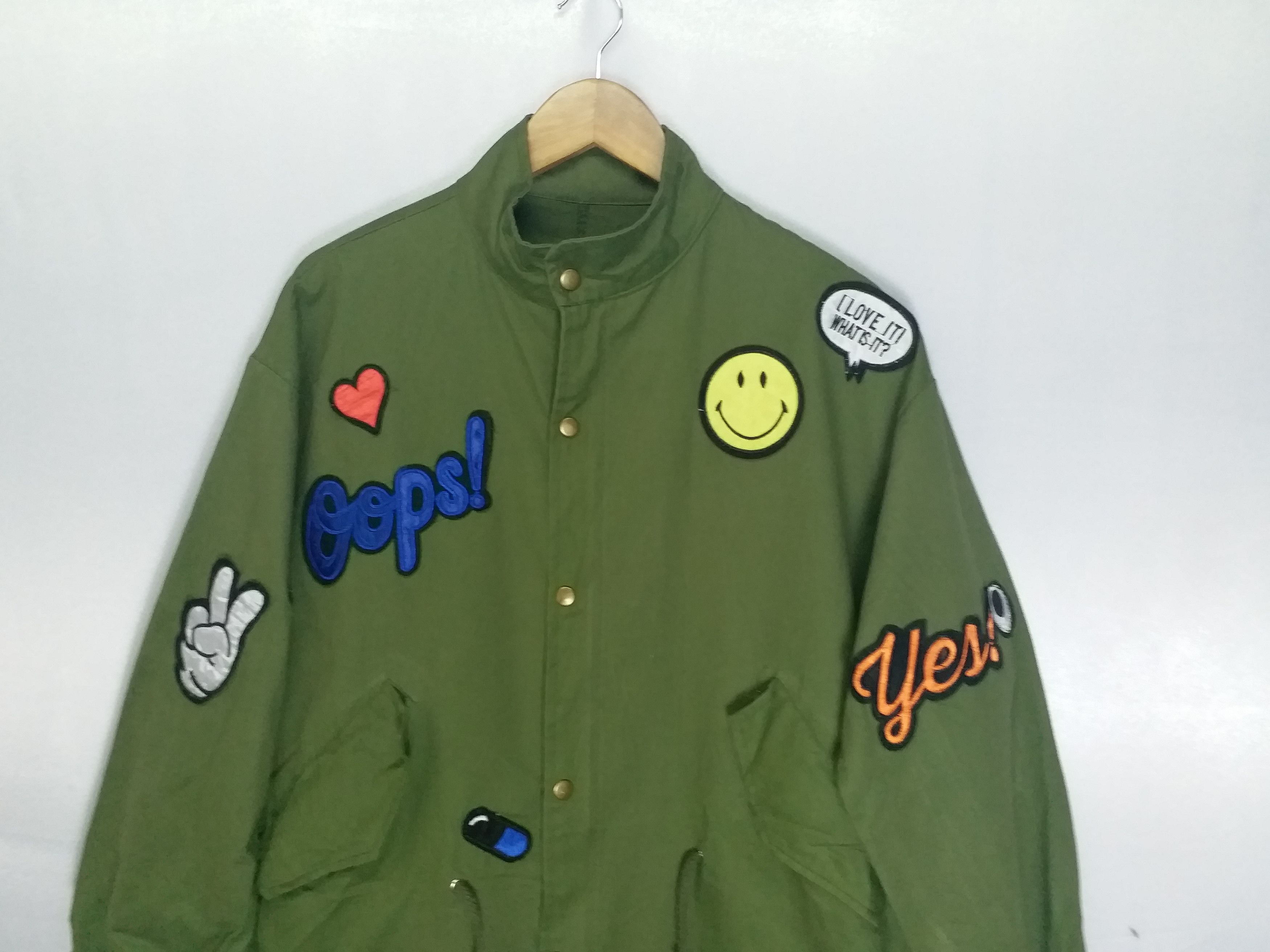 Other ⚠️OFFER Now-DELETE ANYTIME🔥Green Parka Patchwork Smiley Size US L / EU 52-54 / 3 - 3 Thumbnail