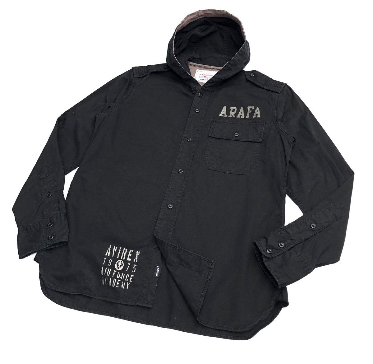 Avirex Avirex Arafa Force Academy Long Sleeves Shirt With Hoodie Size US M / EU 48-50 / 2 - 3 Thumbnail