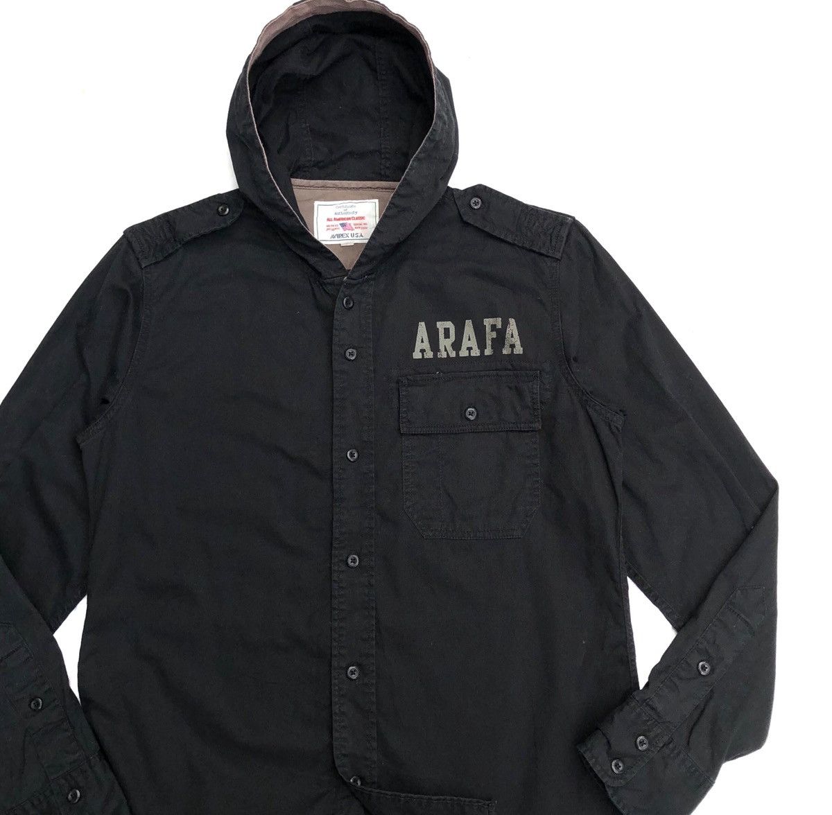 Avirex Avirex Arafa Force Academy Long Sleeves Shirt With Hoodie Size US M / EU 48-50 / 2 - 2 Thumbnail