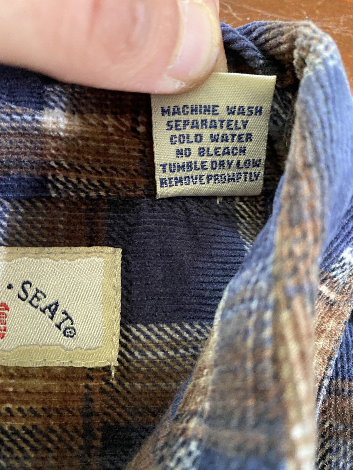 Vintage Vintage 90’s Thin Corduroy Plaid Long Sleeve Button Up Size US S / EU 44-46 / 1 - 5 Thumbnail