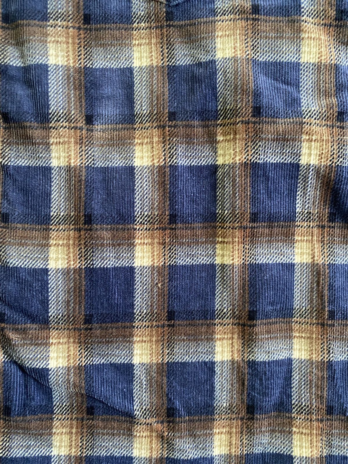 Vintage Vintage 90’s Thin Corduroy Plaid Long Sleeve Button Up Size US S / EU 44-46 / 1 - 7 Thumbnail