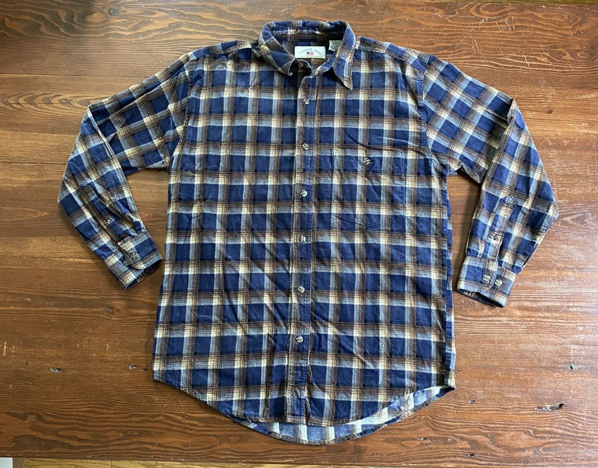 Vintage Vintage 90’s Thin Corduroy Plaid Long Sleeve Button Up Size US S / EU 44-46 / 1 - 2 Thumbnail