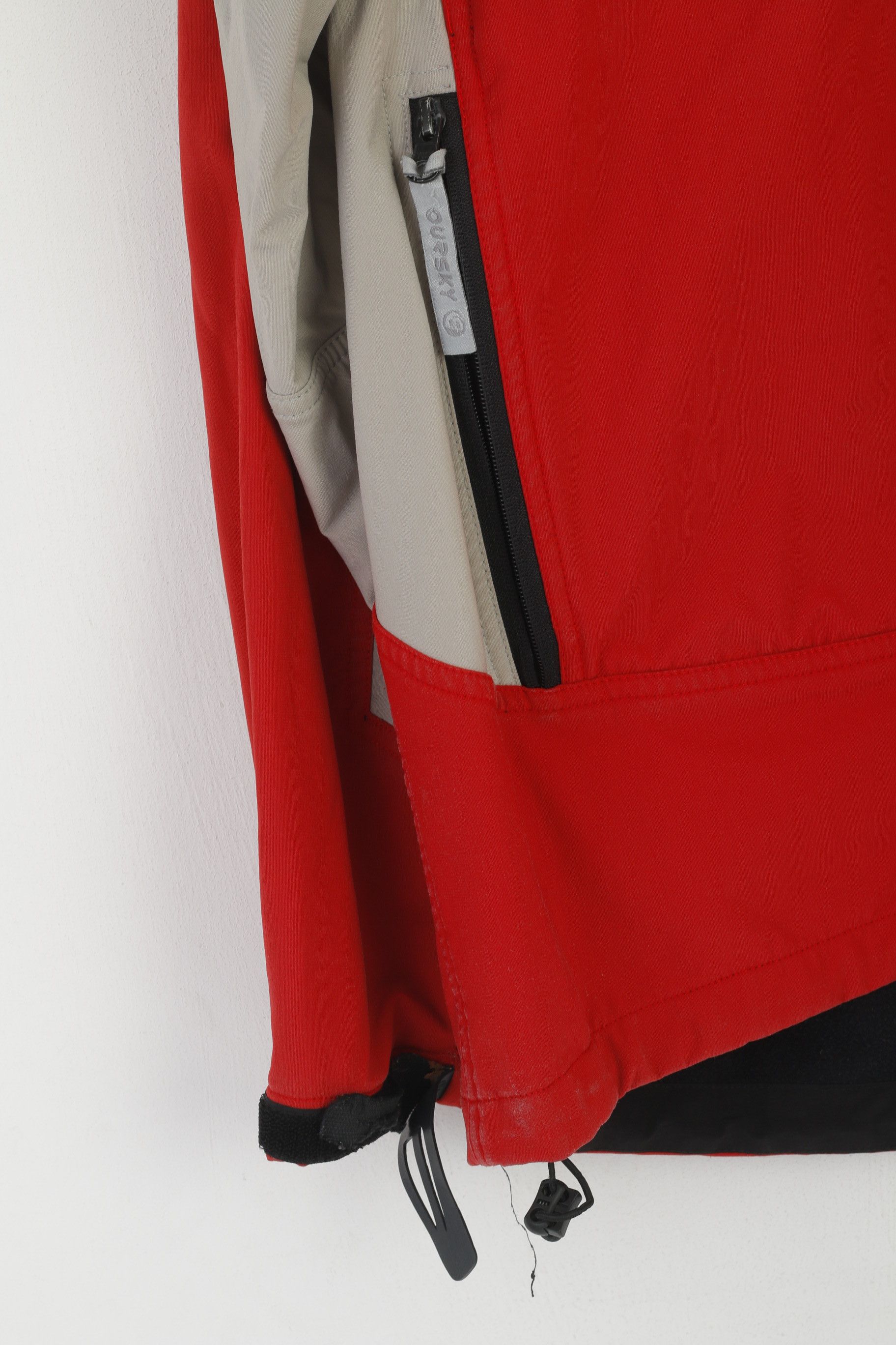 Vintage Oursky Men XL Jacket Red Softshell Polartec Vtg 5280 Size US XL / EU 56 / 4 - 3 Thumbnail