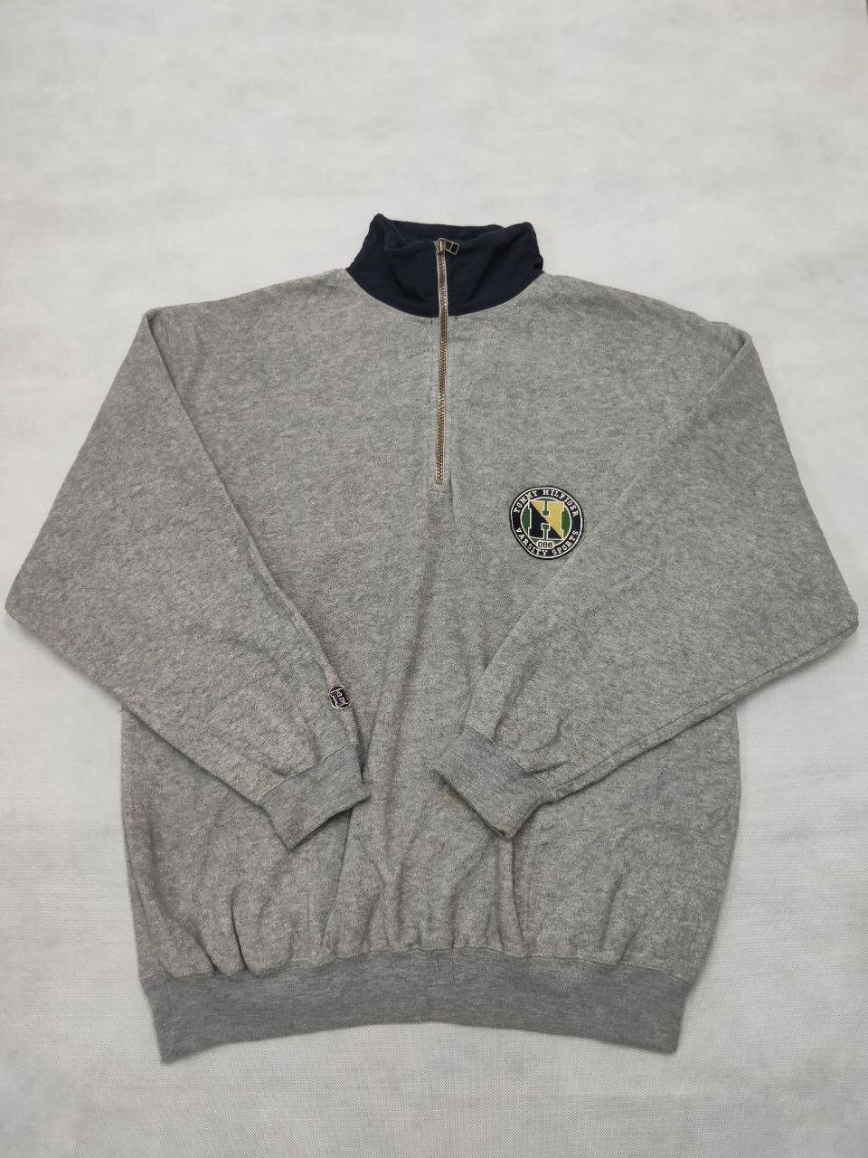 Tommy Hilfiger × Vintage Vintage Tommy Hilfiger Embroidered Fleece Sweatshirt Size US M / EU 48-50 / 2 - 1 Thumbnail