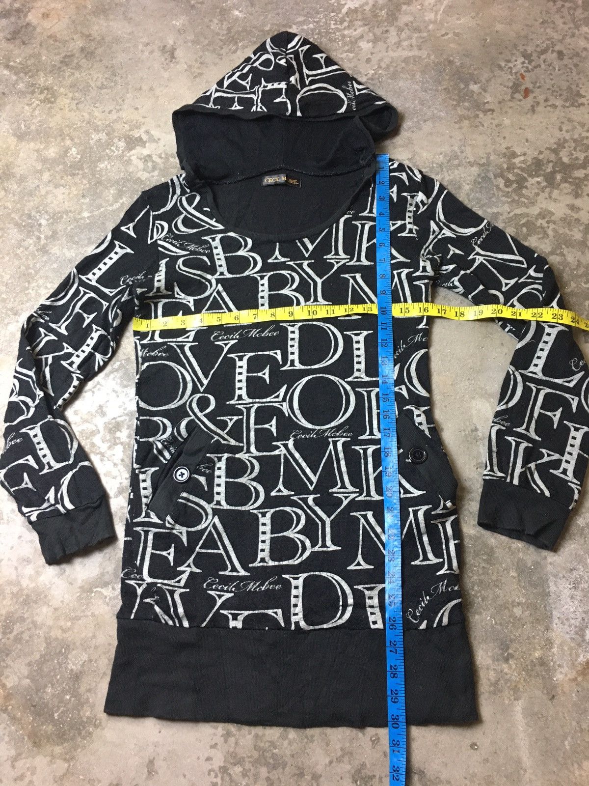 Designer × Japanese Brand Vintage CECIL McBEE Full print Hoodie Size XS / US 0-2 / IT 36-38 - 12 Thumbnail