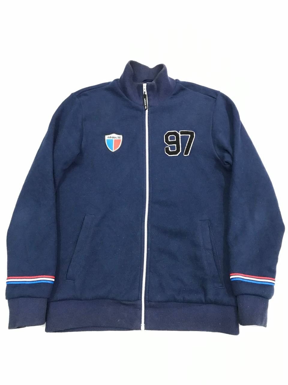 Adidas Adidas Italian Knit Jacket Embroidery Logo Size US M / EU 48-50 / 2 - 1 Thumbnail
