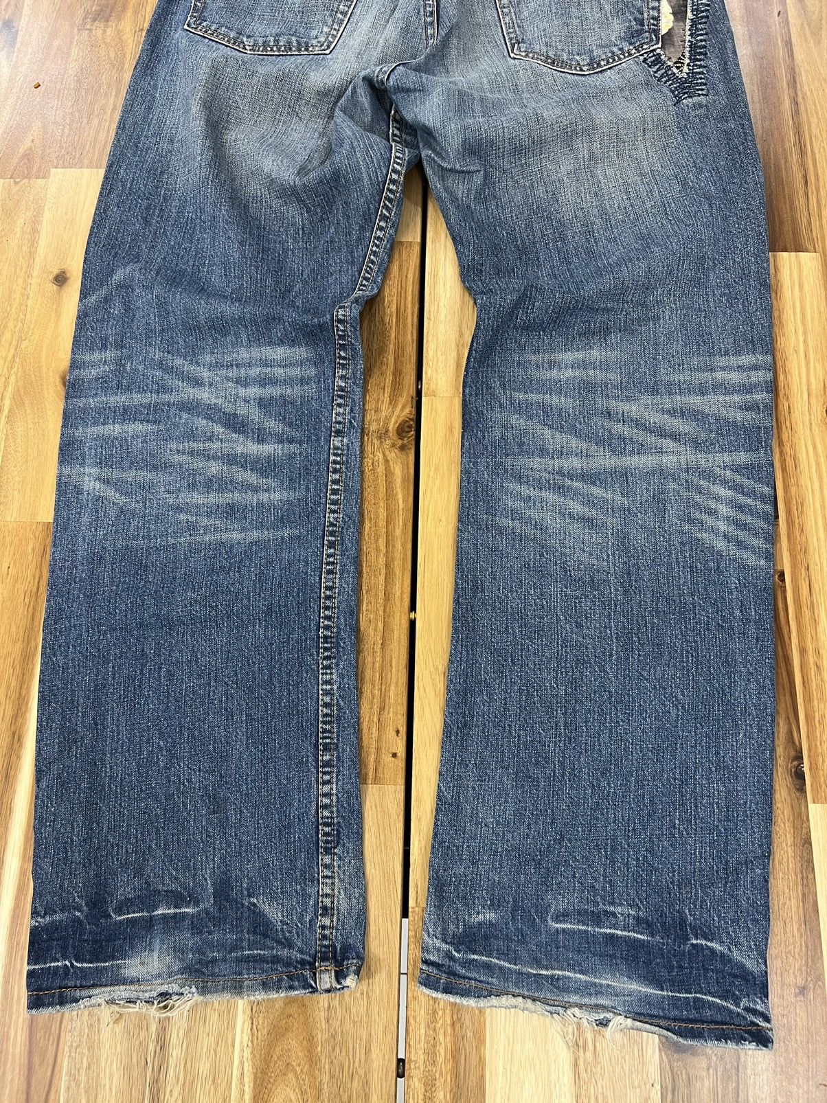 Japanese Brand Takeo Kikuchi Rare Boro Jeans Denim Size US 36 / EU 52 - 6 Thumbnail