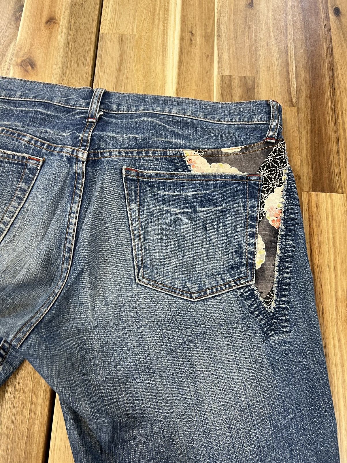Japanese Brand Takeo Kikuchi Rare Boro Jeans Denim Size US 36 / EU 52 - 7 Thumbnail