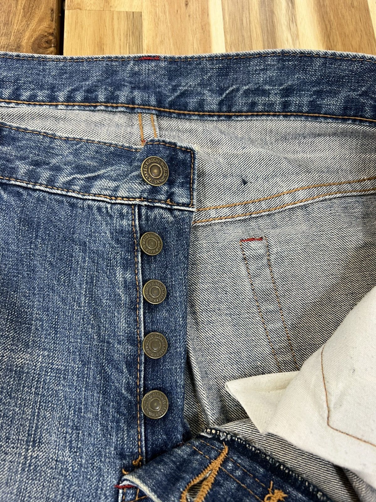 Japanese Brand Takeo Kikuchi Rare Boro Jeans Denim Size US 36 / EU 52 - 5 Thumbnail