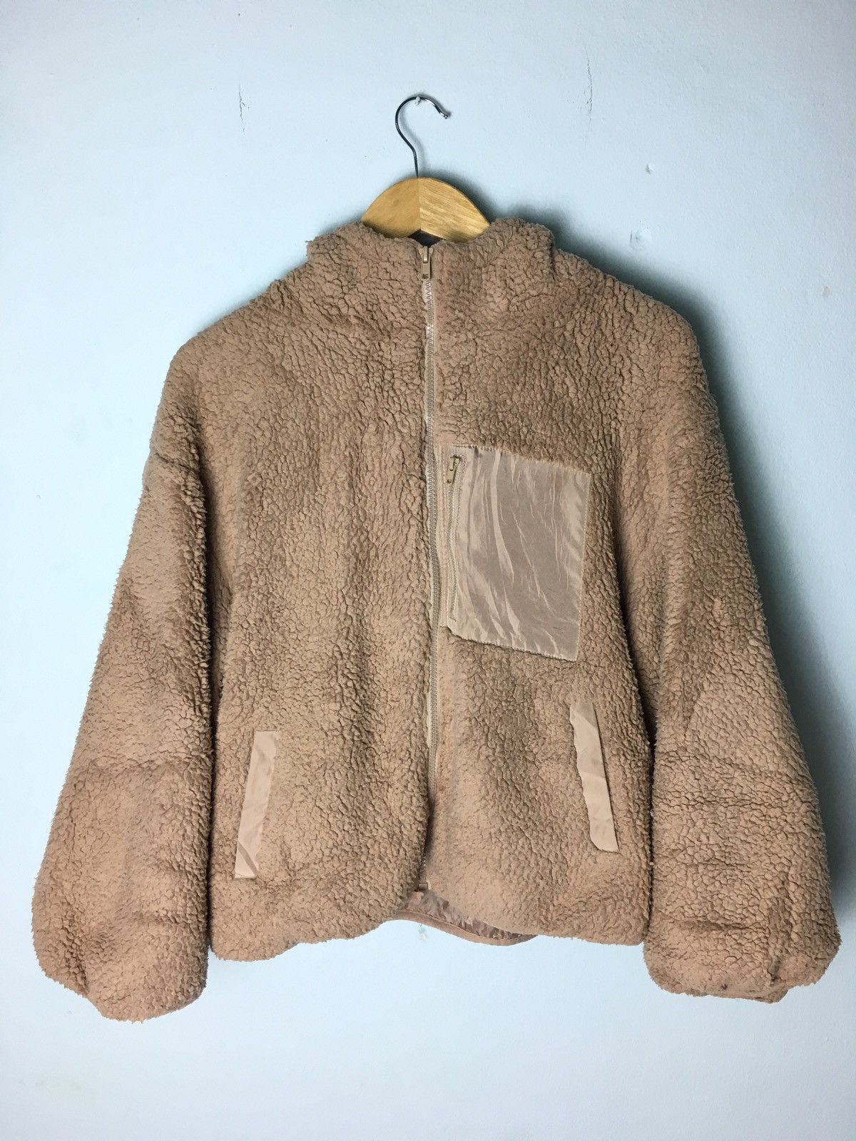Designer × Japanese Brand Nice Claup Japanese Sherpa Fleece Hoodie Jacket Size M / US 6-8 / IT 42-44 - 2 Thumbnail