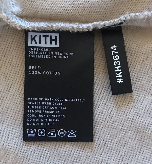 Kith Kith Strike Through Panel L/S Tee | Grailed