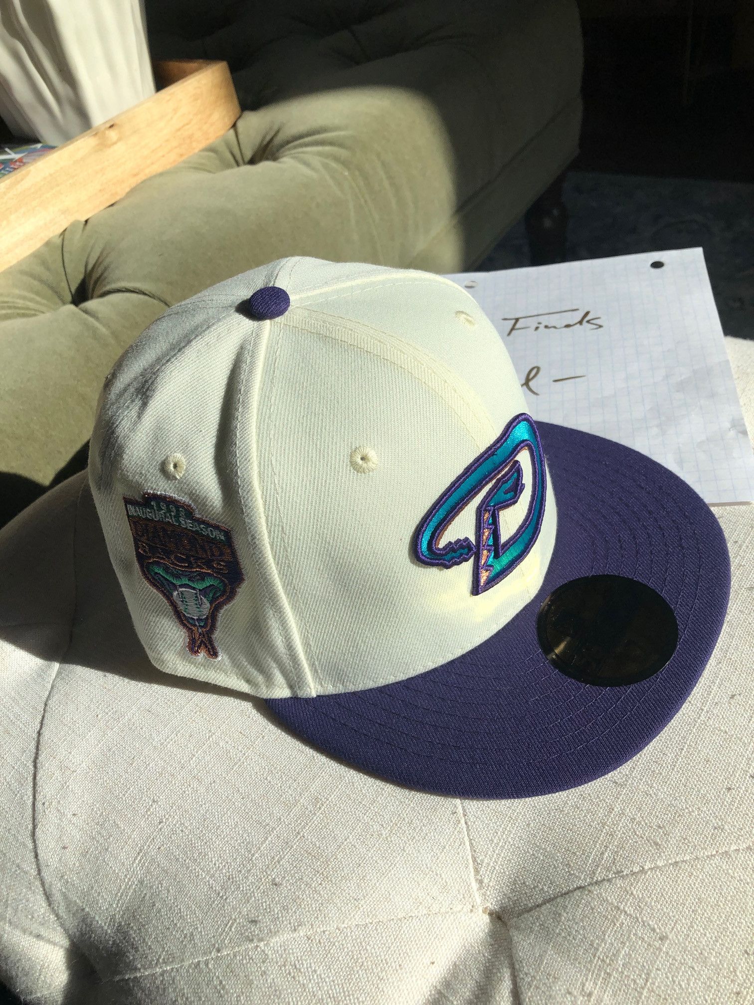 New Era 7 1/8 Fam Cap Arizona Diamondbacks Two Tone Fitted Size ONE SIZE - 1 Thumbnail