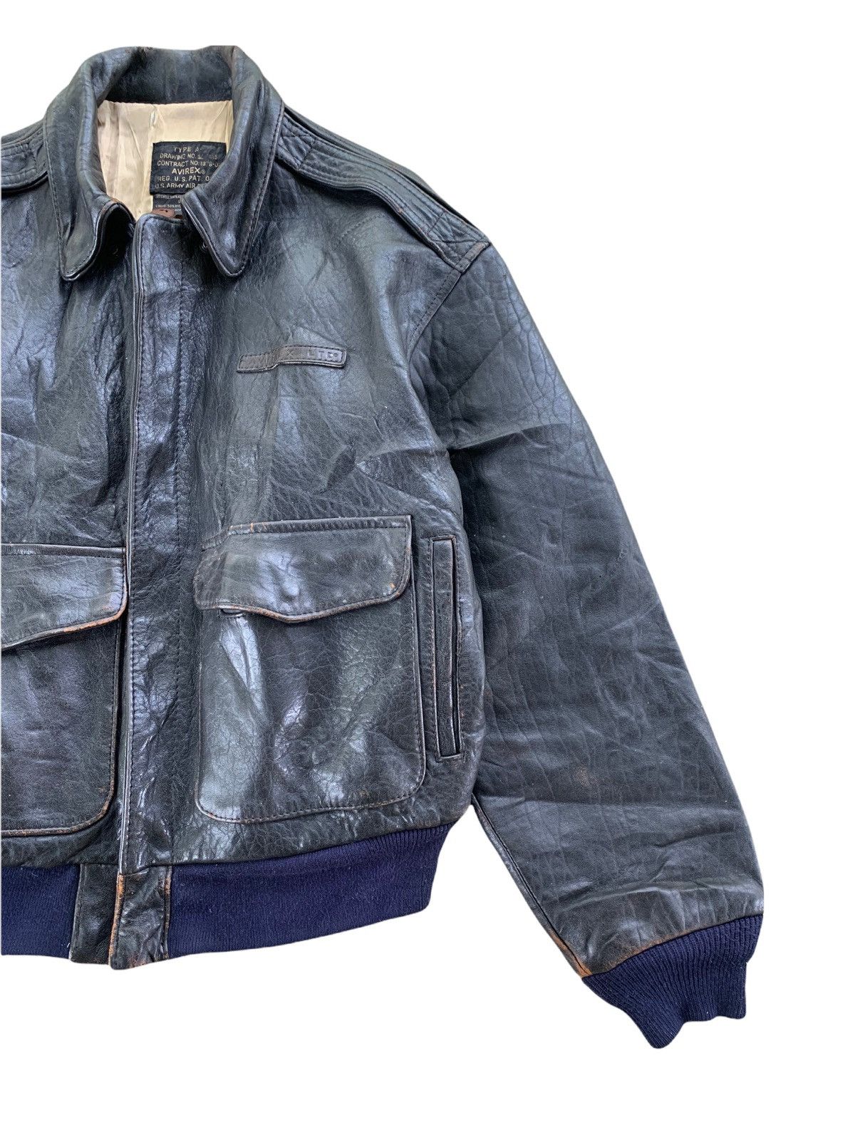 Avirex 1989 Avirex Type A2 US Army Air Force Leather Jacket Size US S / EU 44-46 / 1 - 6 Thumbnail