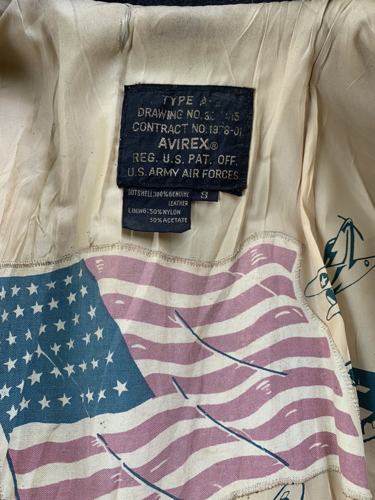 Avirex 1989 Avirex Type A2 US Army Air Force Leather Jacket Size US S / EU 44-46 / 1 - 14 Thumbnail