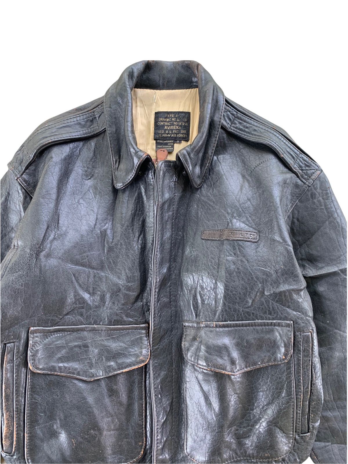 Avirex 1989 Avirex Type A2 US Army Air Force Leather Jacket Size US S / EU 44-46 / 1 - 4 Thumbnail