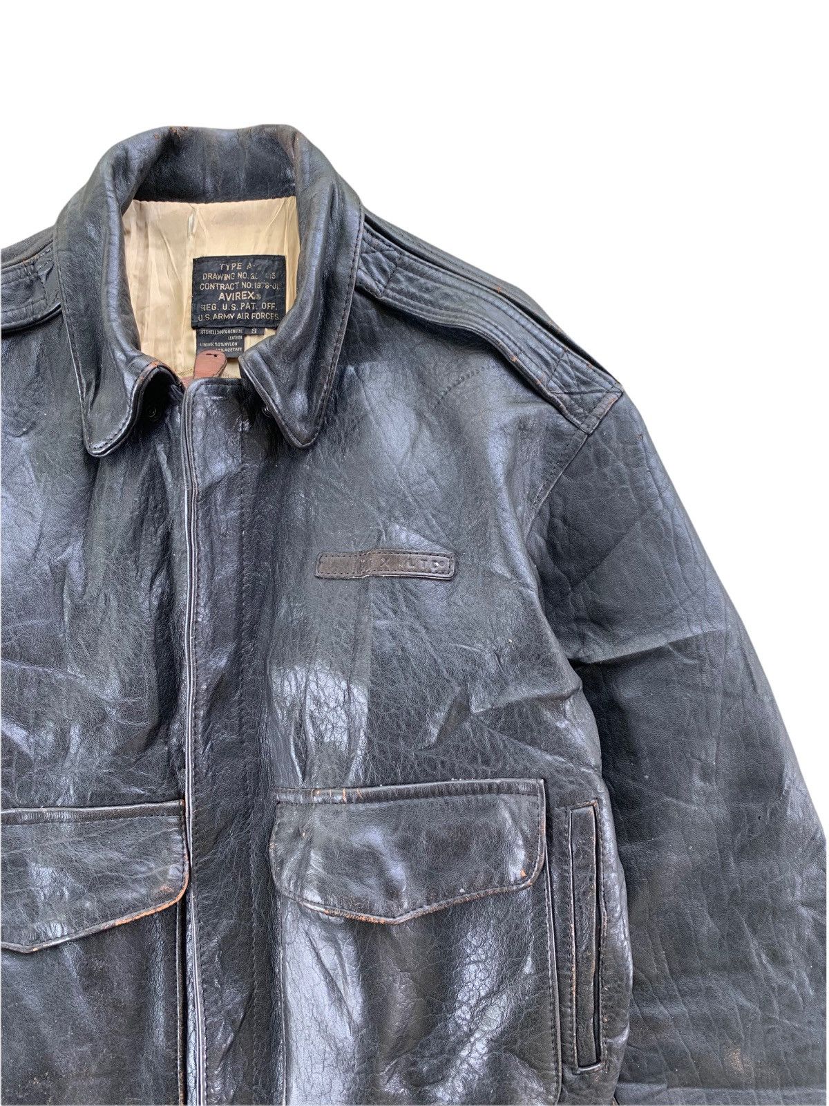 Avirex 1989 Avirex Type A2 US Army Air Force Leather Jacket Size US S / EU 44-46 / 1 - 8 Thumbnail