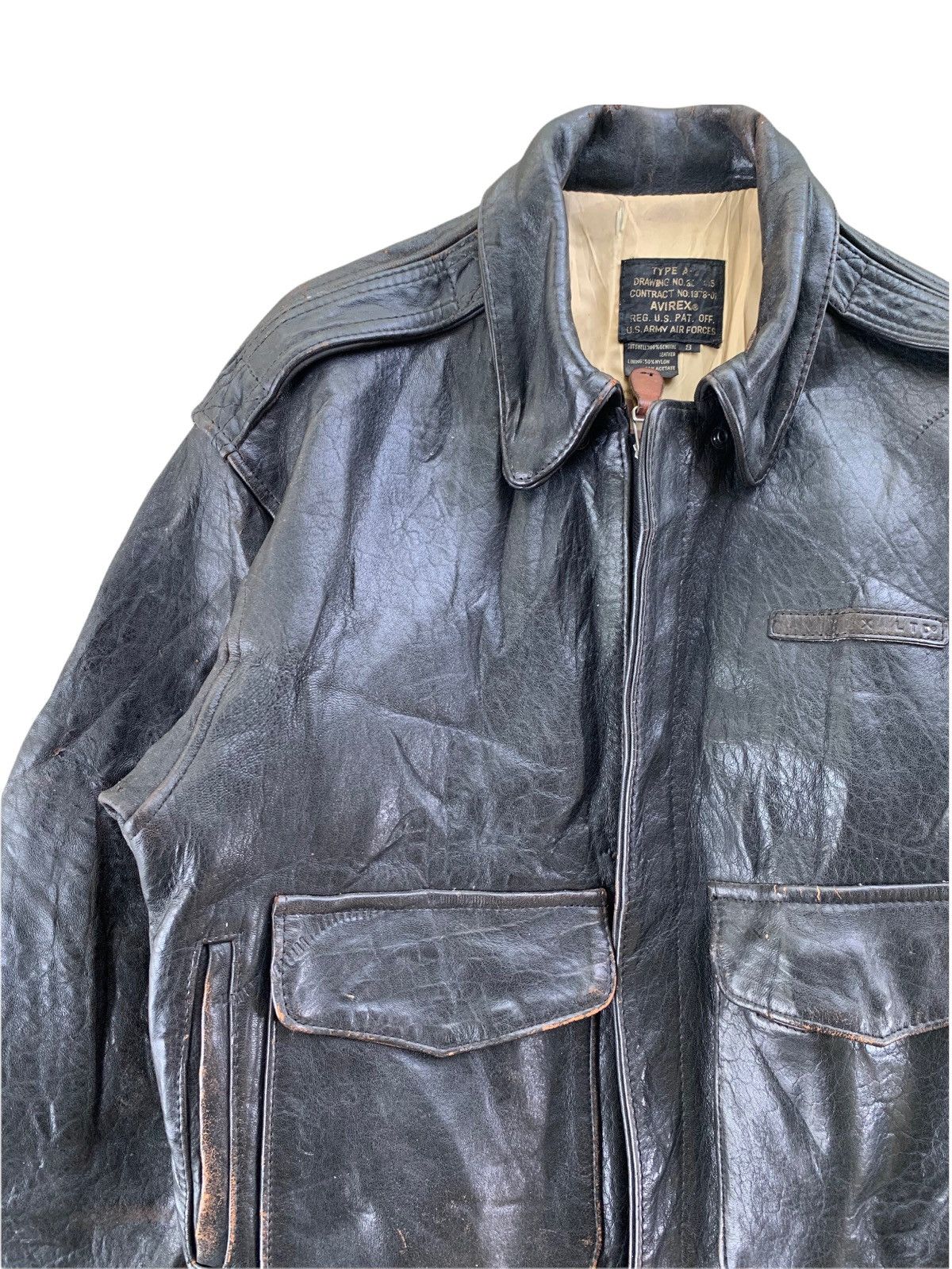 Avirex 1989 Avirex Type A2 US Army Air Force Leather Jacket Size US S / EU 44-46 / 1 - 9 Thumbnail